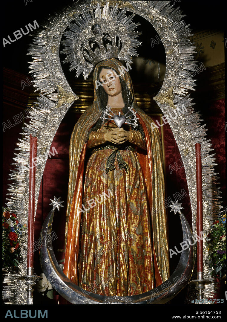 JOSE DE MORA (1655-1724). VIRGEN DE LOS DOLORES.
