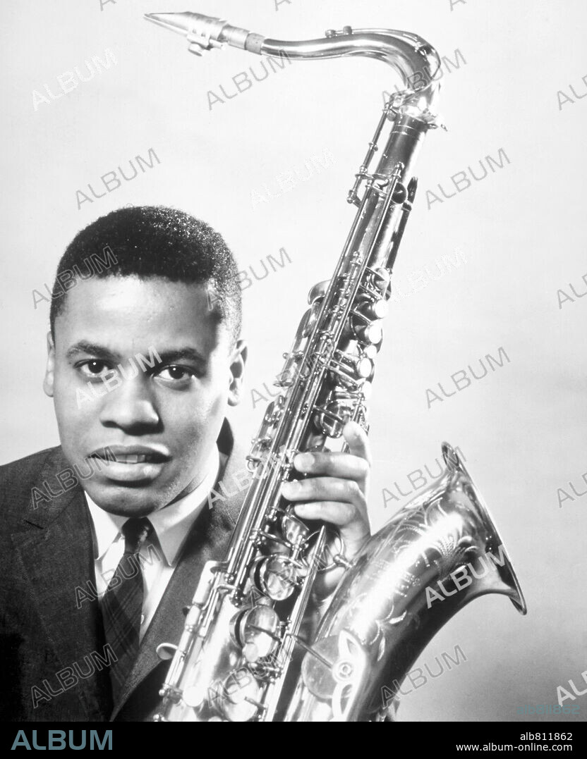 One of jazz's finest composers and tenor saxophonists, Wayne Shorter, in his days as one of Art Blakey's Jazz Messengers. 1961.