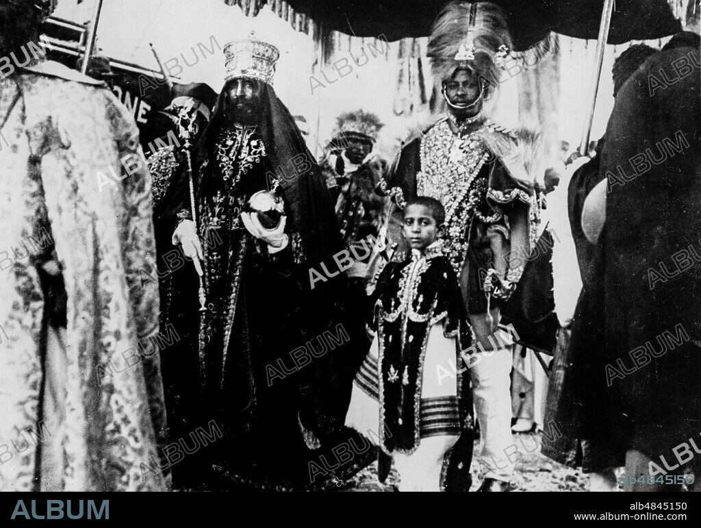 Coronation of the negus haile selassie, addis abeba, ethiopia 1930.