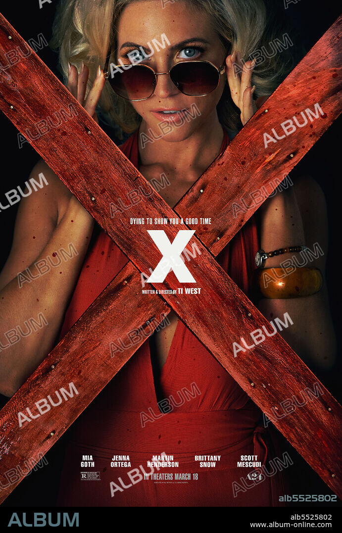BRITTANY SNOW en X, 2022, dirigida por TI WEST. Copyright BRON STUDIOS.