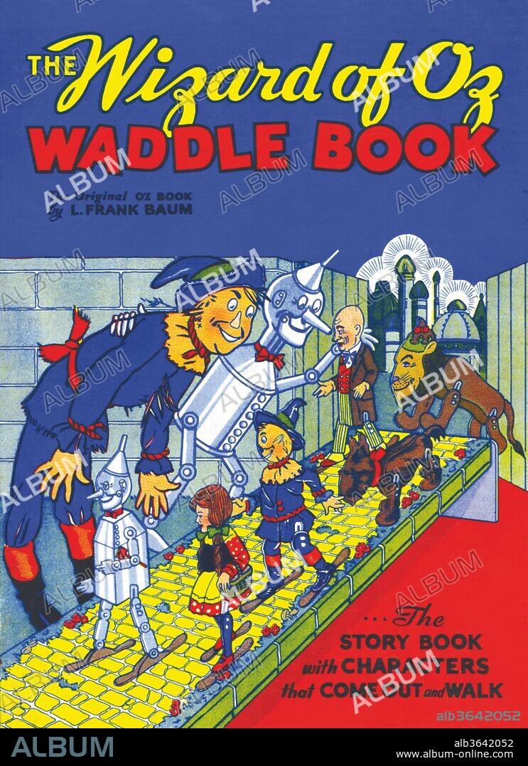The Wizard of Oz Waddle Book (1934) - cover to one of the rarest of all movable books. William Wallace "W. W." Denslow (May 5, 1856 – March 29, 1915) was an American illustrator and caricaturist remembered for his work in collaboration with author L. Frank Baum, especially his illustrations of The Wonderful Wizard of Oz, W. W. Denslow, 1934.