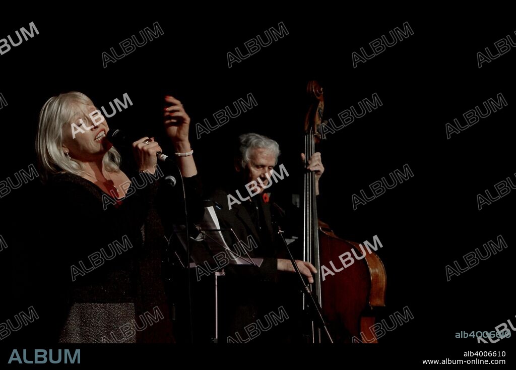 Tina May with Herbie Flowers, Hawth, Crawley, West Sussex, Nov 2015.