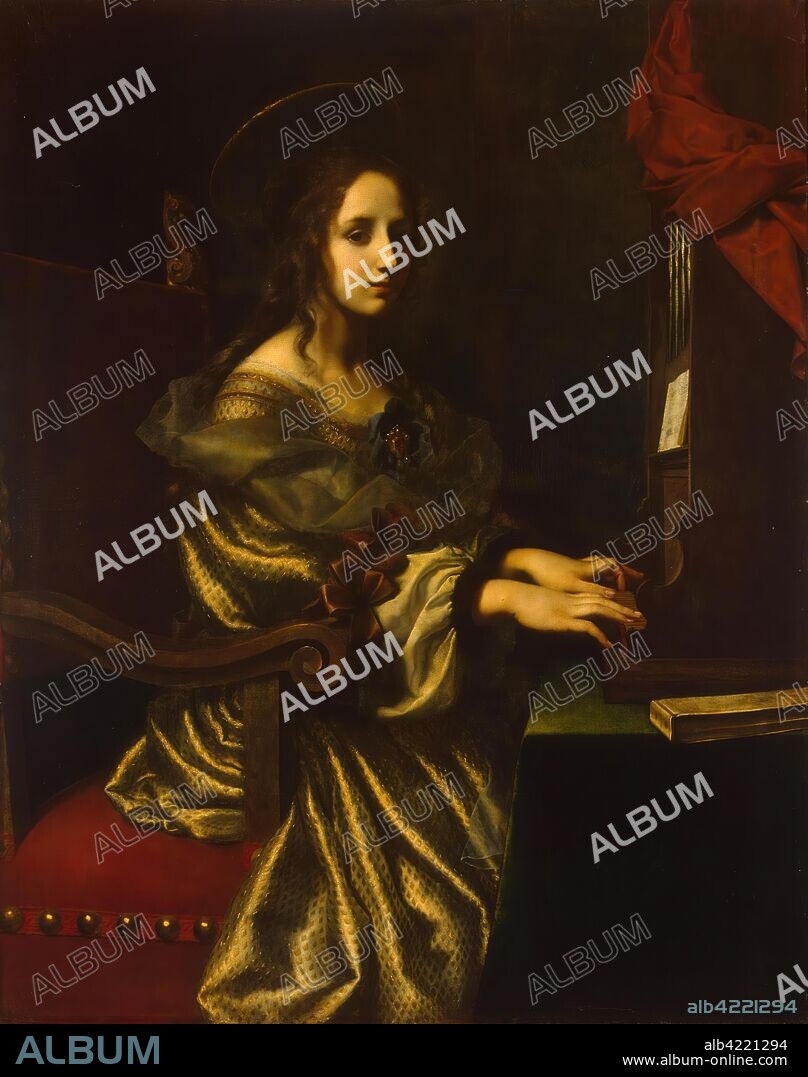 CARLO DOLCI. 'St Cecilia'. Italy, Second half of the 1640s. Dimensions: 126x99,5 cm.
