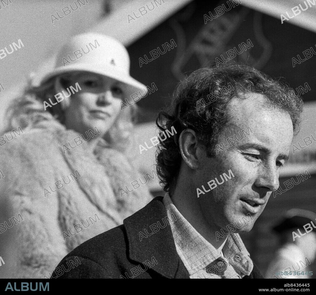 Åre 1984-03-17. Ingemar Stenmark och hans första fru Ann Uvhagen vid världscuptävlingarna i Åre . Foto: Torbjörn Andersson / EXP / TT / Kod 4 . ** AFTONBLADET OUT **.