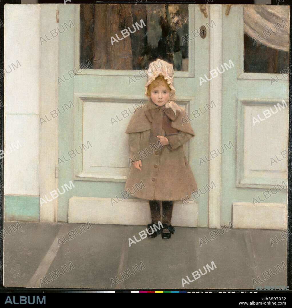FERNAND KHNOPFF. Jeanne Kéfer. Date/Period: 1885. Painting. Oil on canvas. Height: 800 mm (31.49 in); Width: 800 mm (31.49 in).