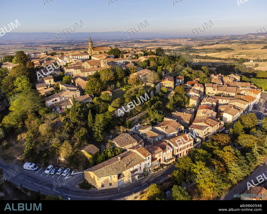 Fanjeaux, headquarters of Simon de Montfort,, Aude department, Occitania, French Republic, Europe.