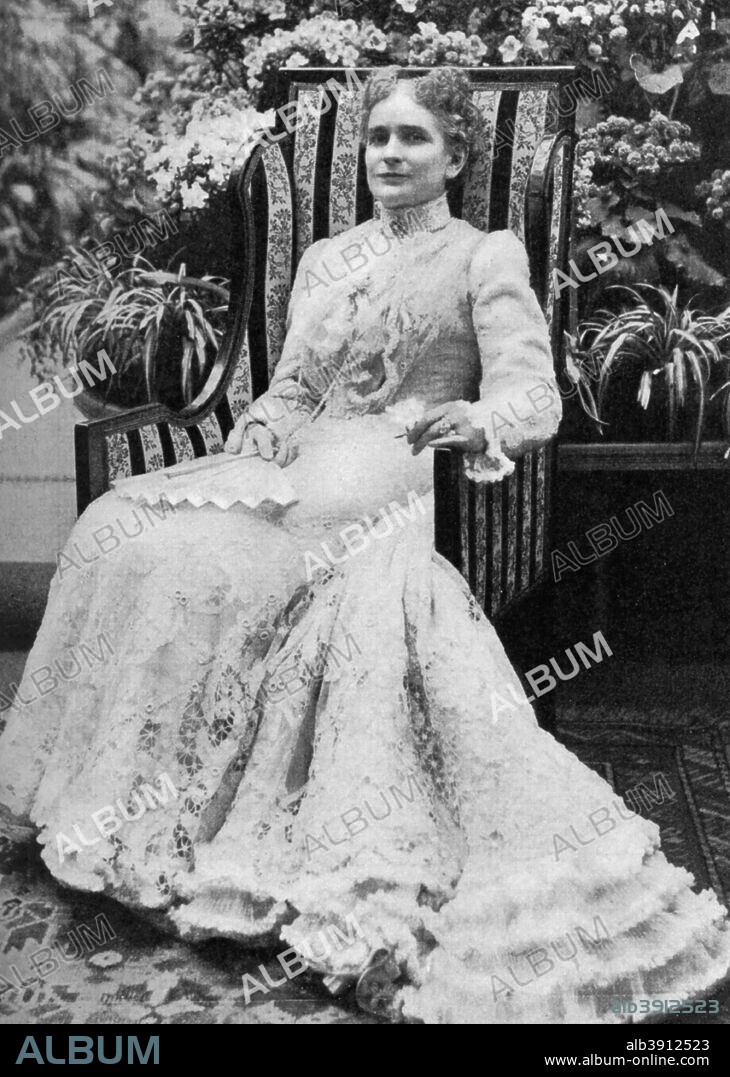 Ida Saxton McKinley, wife of American president William McKinley, c1900, (1908). Ida Saxton McKinley (1847-1907) was First Lady of the United States from 1897 to 1901.