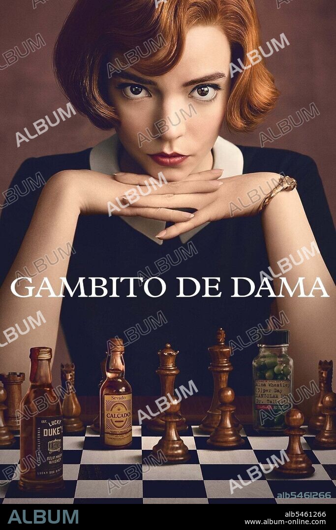 Affiche de LE JEU DE LA DAME, 2020 (THE QUEEN'S GAMBIT), réalisé par ALLAN SCOTT et SCOTT FRANK. Copyright FILMCRAFT/WONDERFUL FILMS/NETFLIX.