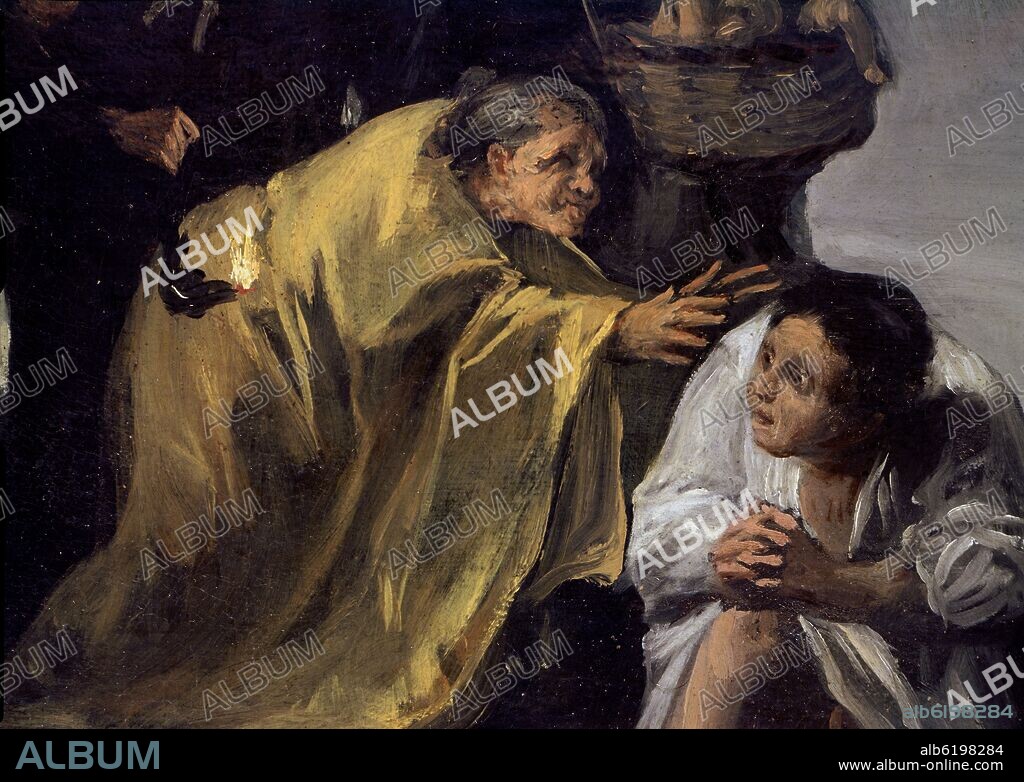 FRANCISCO GOYA Y LUCIENTES DE (1746-1828). EL CONJURO O LAS BRUJAS - DETALLE - 1797-1798 - OLEO/LIENZO - CONJUNTO Nº 4110.
