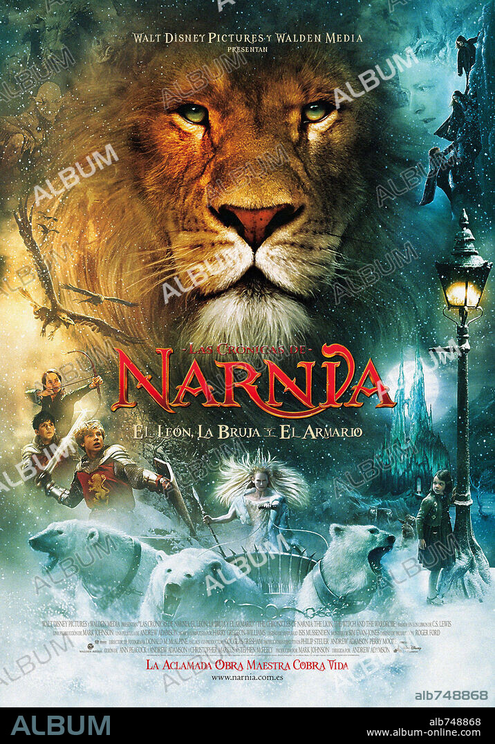 Affiche de >MONDE DE NARNIA: CHAPITRE 1 - LE LION, LA SORCIÈRE BLANCHE ET L'ARMOIRE MAGIQUE, LE, 2005 (CHRONICLES OF NARNIA: THE LION, THE WITCH AND THE WARDROBE, THE), réalisé par ANDREW ADAMSON. Copyright WALT DISNEY PICTURES.