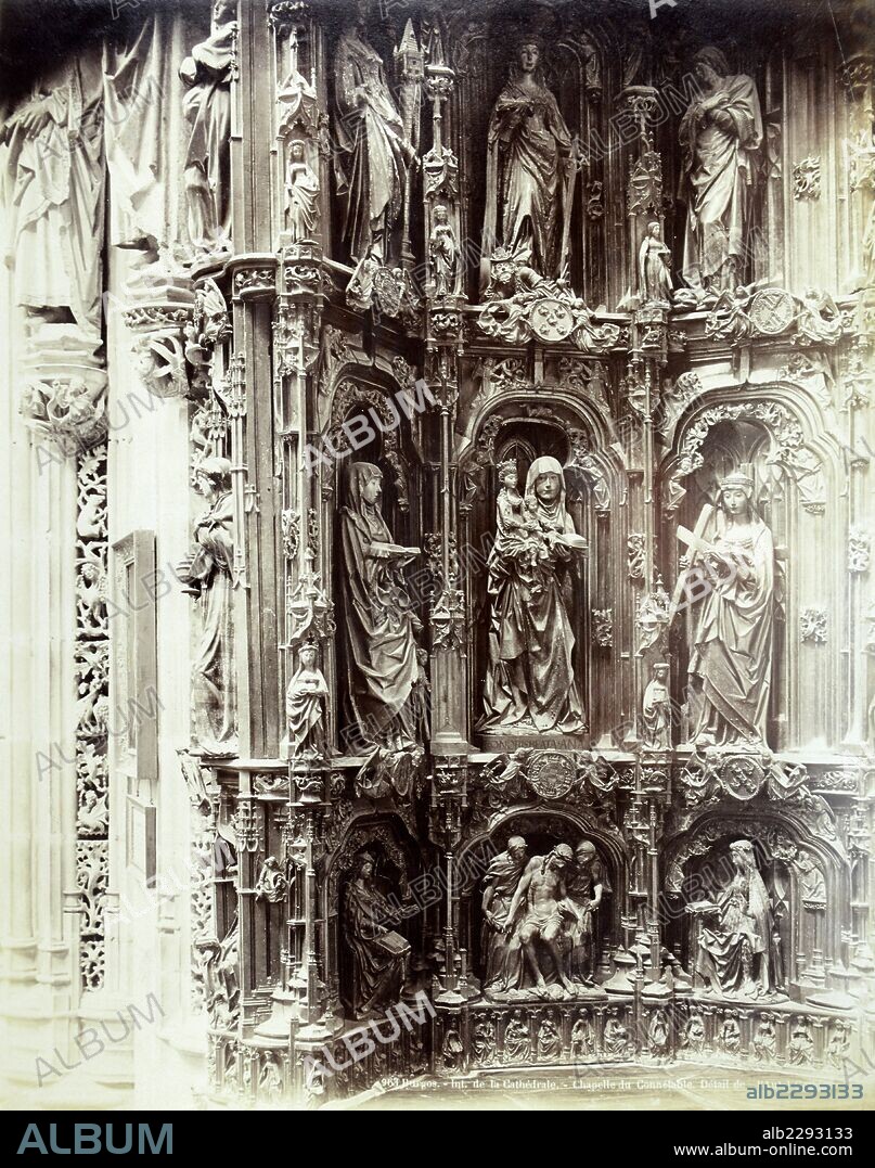 GIL DE SILOÉ. Burgos, Capilla del Condestable en la Catedral, Retablo de Santa Ana.