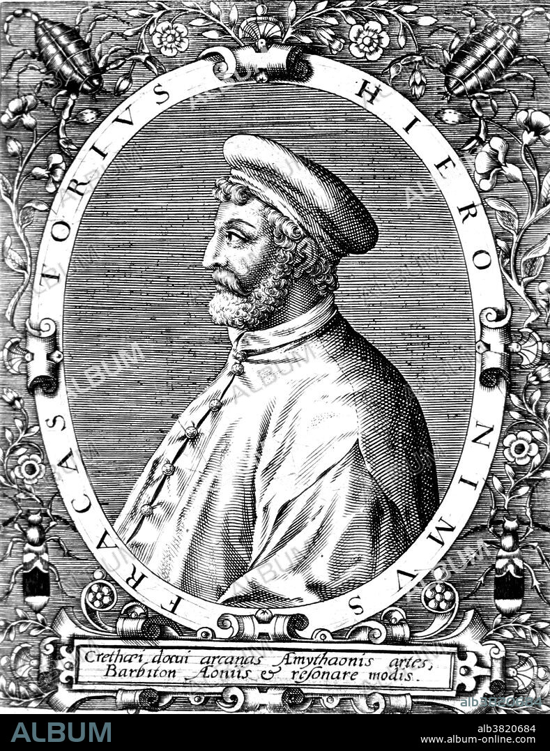 Girolamo Fracastoro (1478-1553) Italian physician, poet, astronomer, and geologist. He is best known for Syphilis, or the French Disease (1530), an account in rhyme of the disease he named. His intense study of epidemic diseases led to his On Contagion and Contagious Diseases (1546). The first scientific statement of the true nature of contagion, infection, disease germs, and modes of disease transmission, it stated that each disease is caused by a different type of rapidly multiplying minute body, transmitted by direct contact, by carriers such as soiled clothing or through the air. Widely praised in his time, Fracastoro's theory, soon obscured by the mystical doctrines of Paracelsus, fell into general disrepute until Louis Pasteur and Robert Koch proved it 300 years later.
