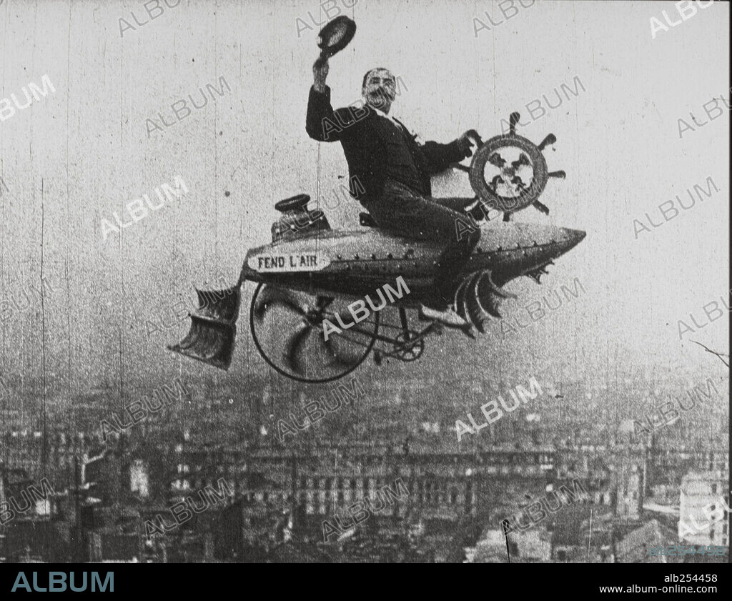 A LA CONQUETE DE L'AIR, 1901, dirigida por FERDINAND ZECCA. Copyright PATHE.