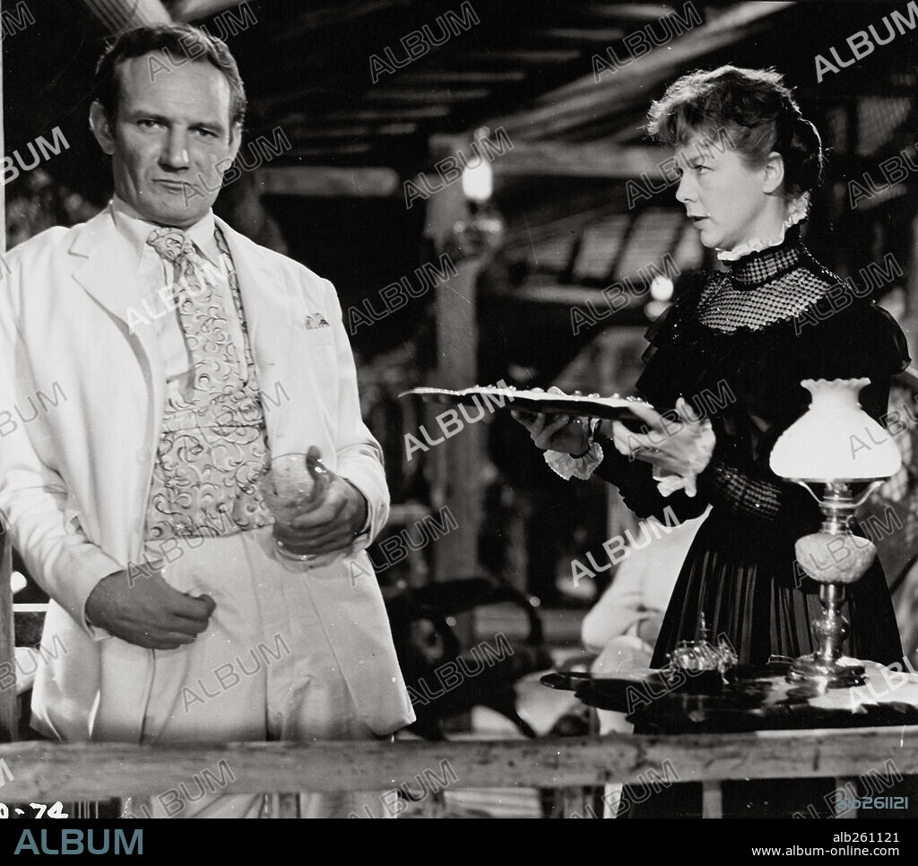 TREVOR HOWARD and WENDY HILLER in OUTCAST OF THE ISLANDS, 1952, directed by CAROL REED. Copyright LONDON FILMS.