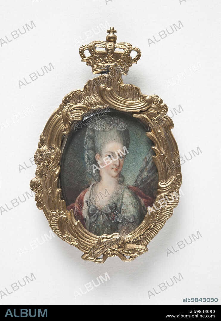 ANDREAS THORNBORG. Juliana Maria of Brunswick-Wolfenbüttel (1729-1796), Queen of Denmark and Norway, c18th century.