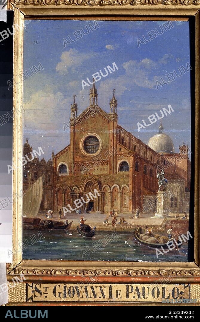 JEAN-VICTOR VINCENT ADAM. Views of Venice. The Santi Giovanni e Paolo (San Zanipolo) Church.