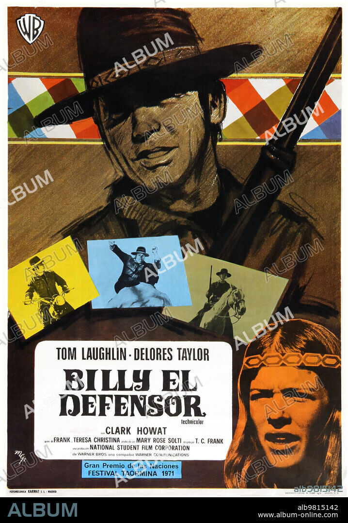 Poster of BILLY JACK, 1971, directed by TOM LAUGHLIN. Copyright WARNER BROS.