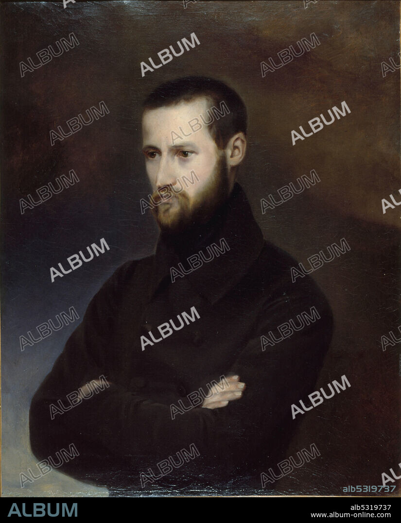 AMéLIE-SUZANNE SERRE. Portrait of Louis-Auguste Blanqui (1805-1881).
