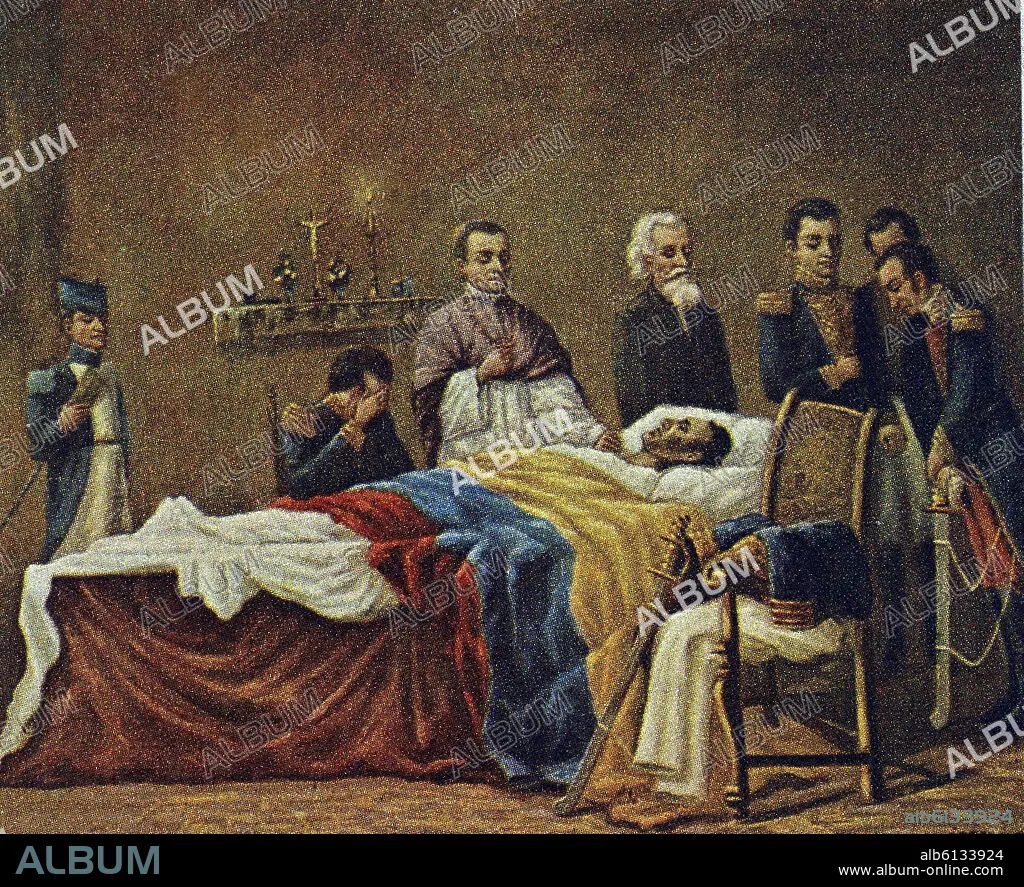 MUERTE DE SIMON BOLIVAR 1783-1830 - VENEZOLANO -MILITAR Y