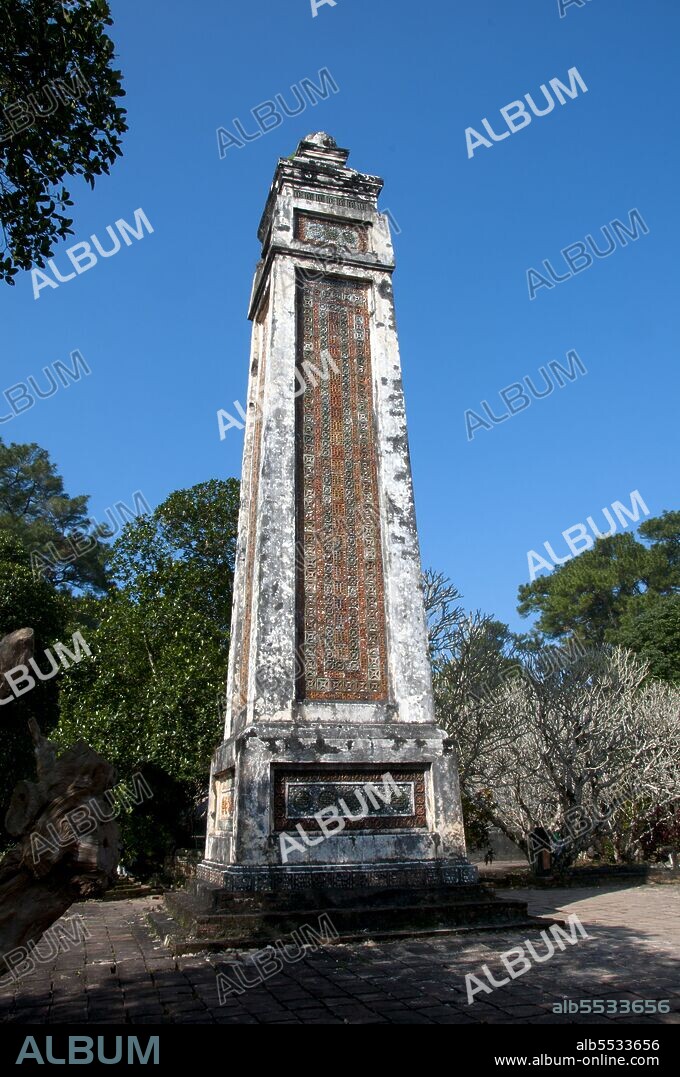 Emperor T? Ð?c (22 September 1829 – 17 July 1883) (full name: Nguy?n Phúc H?ng Nh?m, also Nguyen Phuc Thi) was the fourth emperor of the Nguy?n Dynasty of Vietnam and reigned from 1847–1883. The son of Emperor Thi?u Tr?, Prince Nguy?n Phúc H?ng Nh?m succeeded his father on the throne, with the reigning title of T? Ð?c, but family troubles caused his era to have a violent start. Thi?u Tr? had passed over his more moderate eldest son, H?ng B?o, to give the throne to T? Ð?c, known for his staunch Confucianism and opposition to foreigners and innovation. As a result, and due to the repressive policies of the previous Nguy?n Dynasty emperor, there was now a great deal of dissatisfaction with Nguy?n rule and a legitimate royal figure to rally this opposition. Hue was the imperial capital of the Nguyen Dynasty between 1802 and 1945. The tombs of several emperors lie in and around the city and along the Perfume River. Hue is a UNESCO World Heritage Site.