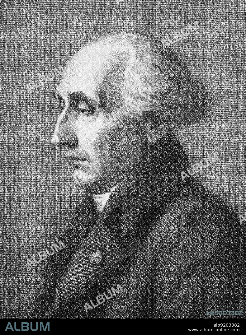 Joseph-Louis Lagrange (1736-1813), also known as Giuseppe Luigi Lagrangia, Italian-French mathematician and astronomer who made significant contributions to the fields of analysis, number theory, and both classical and celestial mechanics. Engraving by Achille-Louis Martinet, 1868.