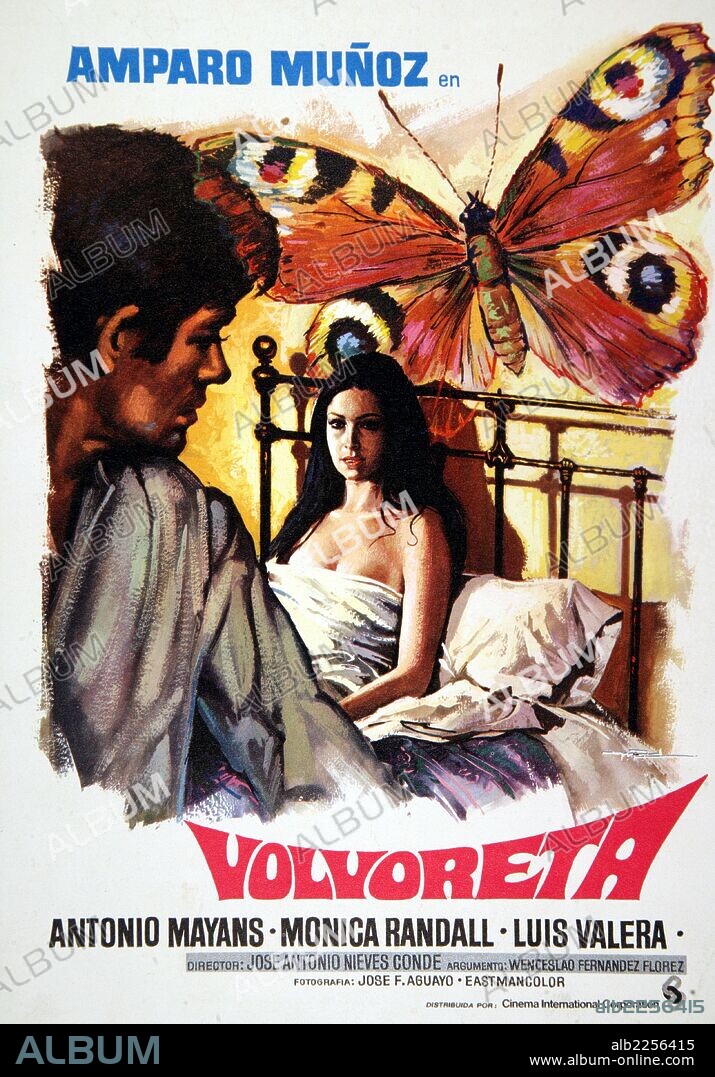 PELICULA : VOLVORETA , 1976. BASADA EN LA NOVELA HOMONIMA DE WENCESLAO FERNANDEZ FLOREZ. DIRECTOR : JOSE ANTONIO NIEVES CONDE. ACTORES : AMPARO MUÑOZ , ANTONIO MAYANS.