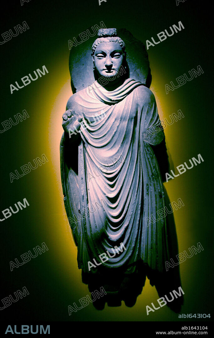 Gandhara Buddha, (Pakistan) Ashmolean Museum Oxford. 200AD.