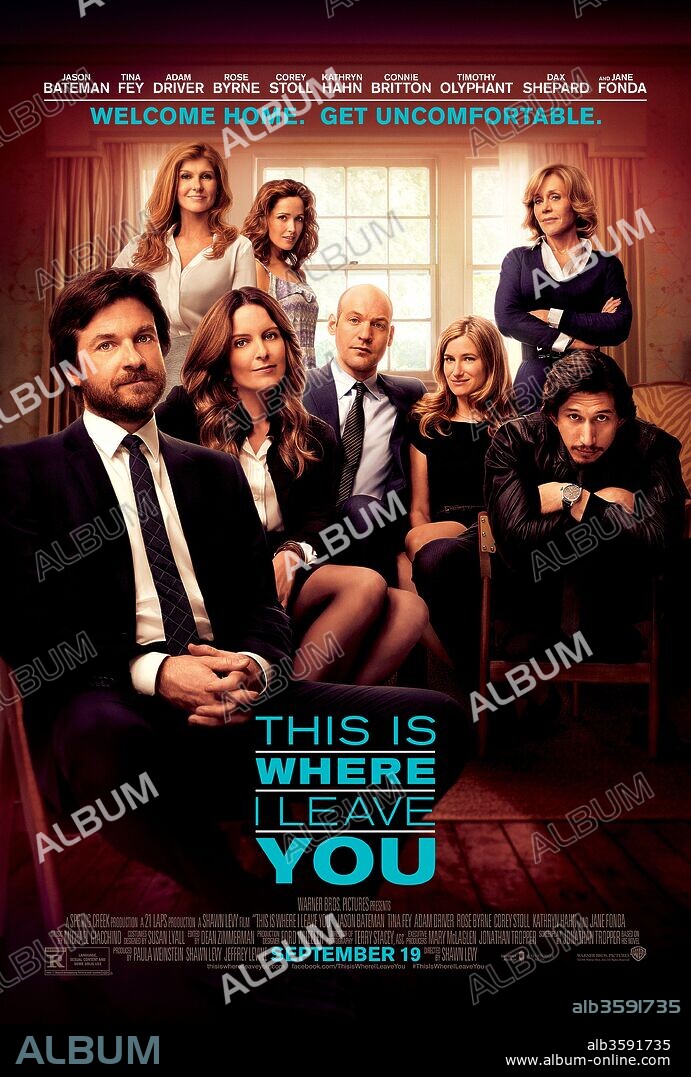 Poster de AHI OS QUEDAIS, 2014 (THIS IS WHERE I LEAVE YOU), dirigida por SHAWN LEVY. Copyright WARNER BROS.