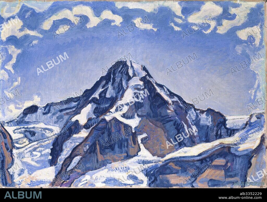 FERDINAND HODLER. The Mönch with clouds.