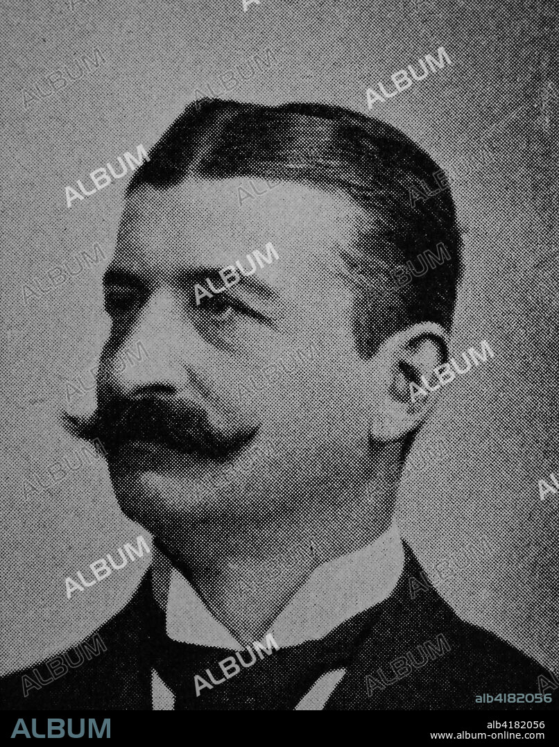 Clemens Carl Ludwig Friedrich Graf von Klinckowstroem, 1846 - 1902, german Rittergutsbesitzer, Landrat, Mitglied des Preussischen Herrenhauses und Mitglied des Reichstages, picture from 1895, digital improved.
