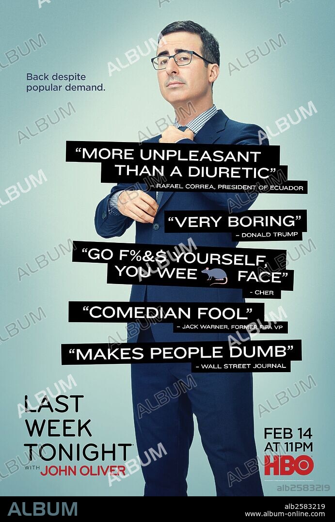 Poster of LAST WEEK TONIGHT WITH JOHN OLIVER, 2014, directed by JOE PEROTA. Copyright HOME BOX OFFICE. Season 3.