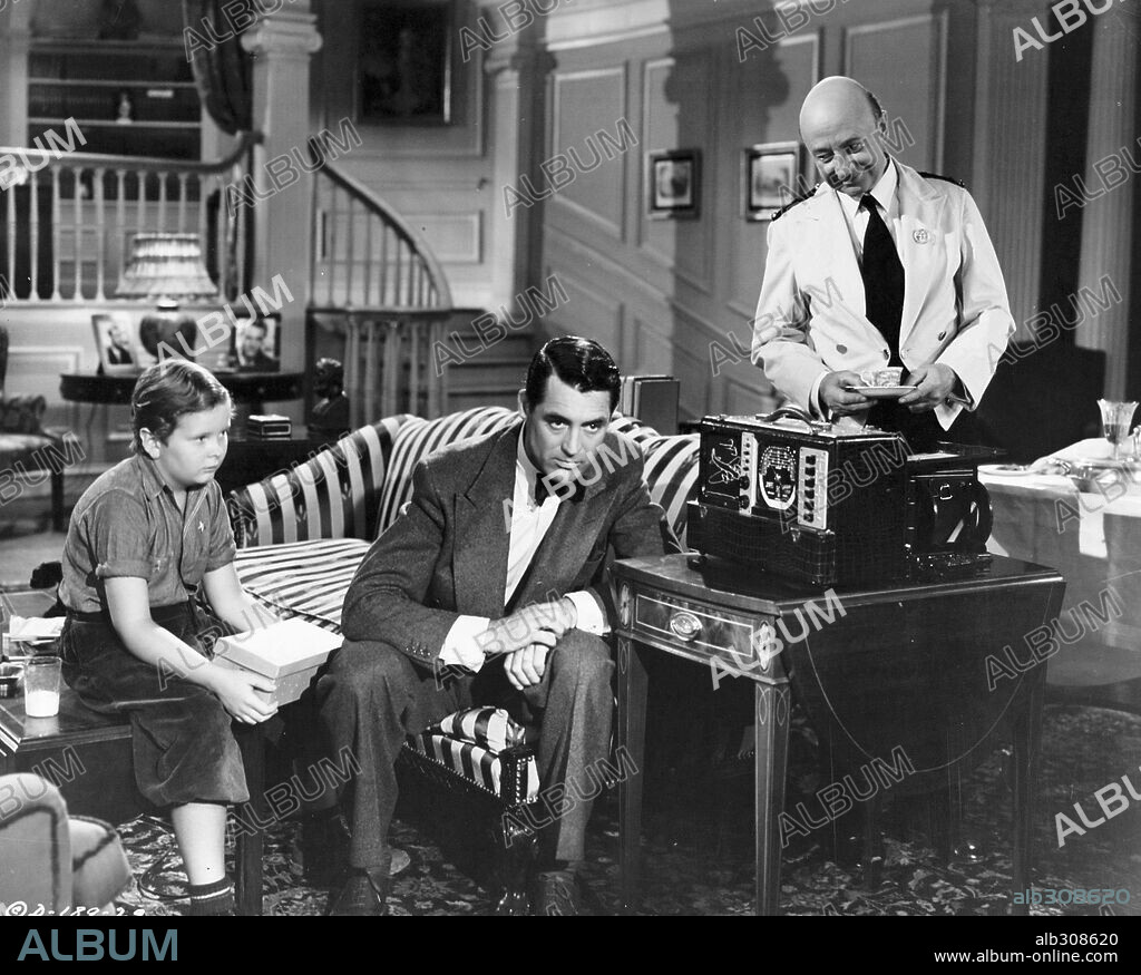 CARY GRANT and TED DONALDSON in ONCE UPON A TIME, 1944, directed by ALEXANDER HALL. Copyright COLUMBIA PICTURES.