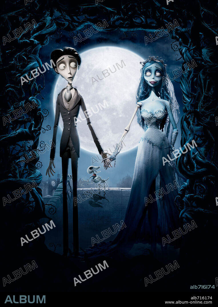 Poster de LA NOVIA CADAVER, 2005 (CORPSE BRIDE), dirigida por MIKE JOHNSON y TIM BURTON. Copyright WARNER BROS.