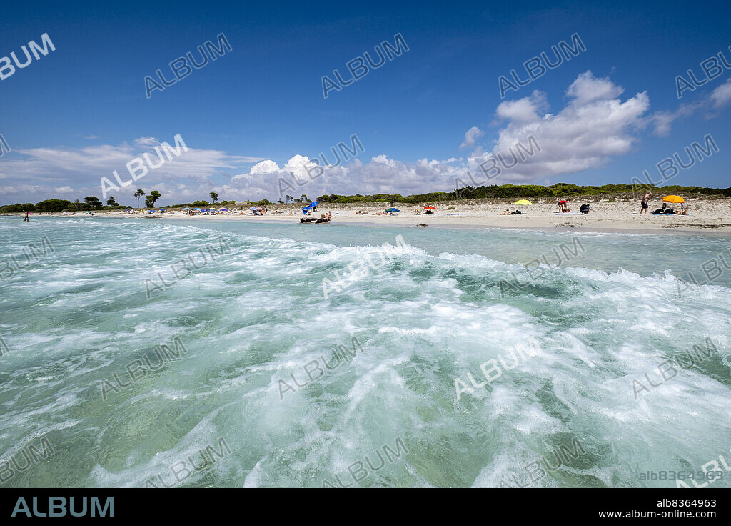 Es Caragol beach, Ses Salines, Mallorca, Balearic Islands, Spain.