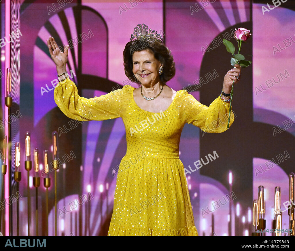 Recording of tv-show What a Life with drag show artist Christer Lindarw, who impersonated Queen Silvia for the first time in 1977, at Oscarsteatern, Stockholm, Sweden 26 March 2026. Photo: Karin Törnblom / TT / code 2377.