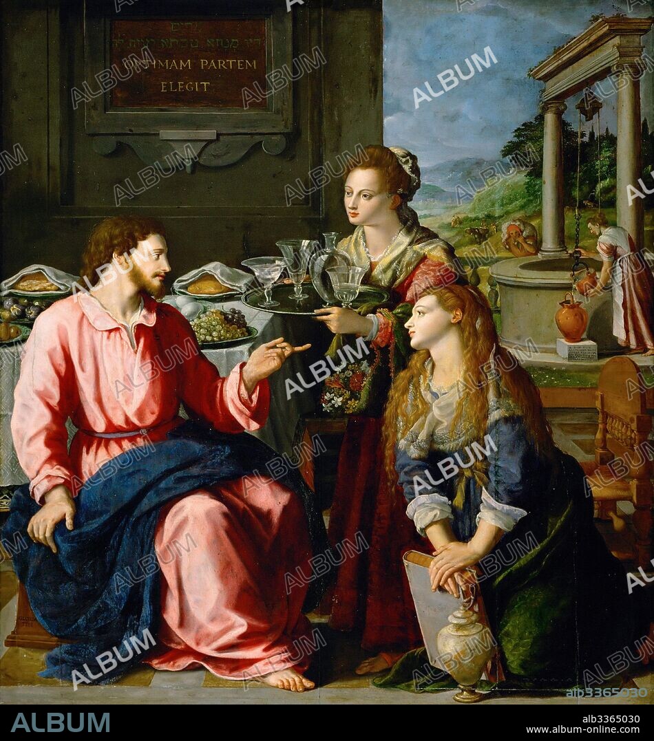 ALESSANDRO ALLORI. Christ in the House of Martha and Mary.