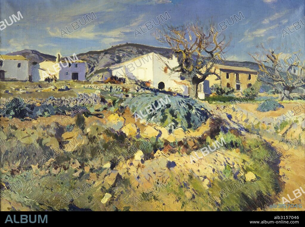 JOAQUIM MIR I TRINXET. Magí's malice. Oil on canvas, 74x105cm.