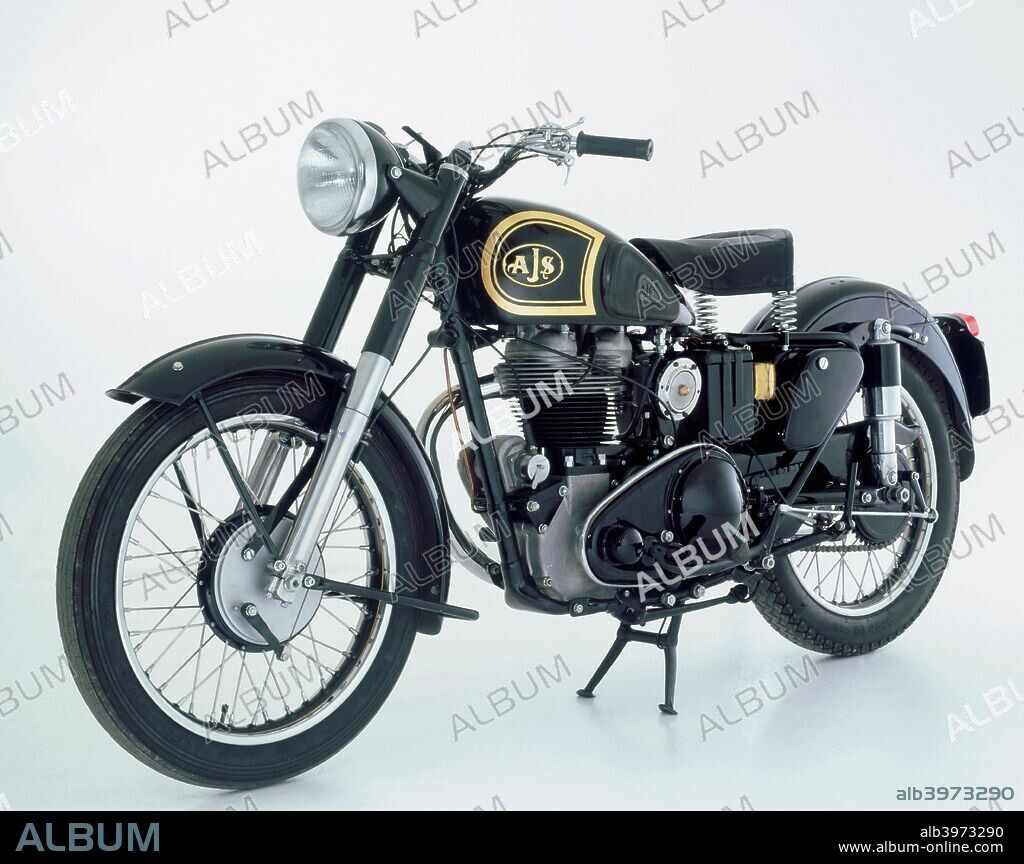 1951 AJS 500cc motorcycle.
