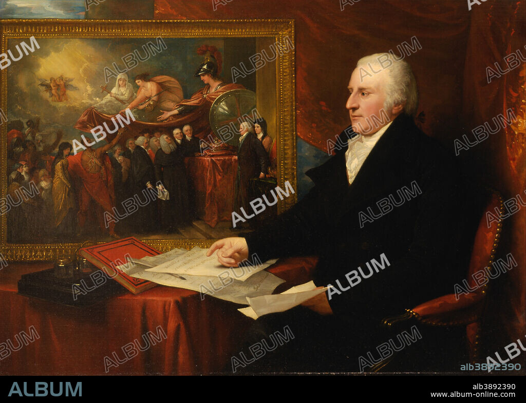 BENJAMIN WEST. John Eardley Wilmot. Date/Period: 1812. Painting. Oil on canvas. Height: 1,054 mm (41.49 in); Width: 1,480 mm (58.26 in).