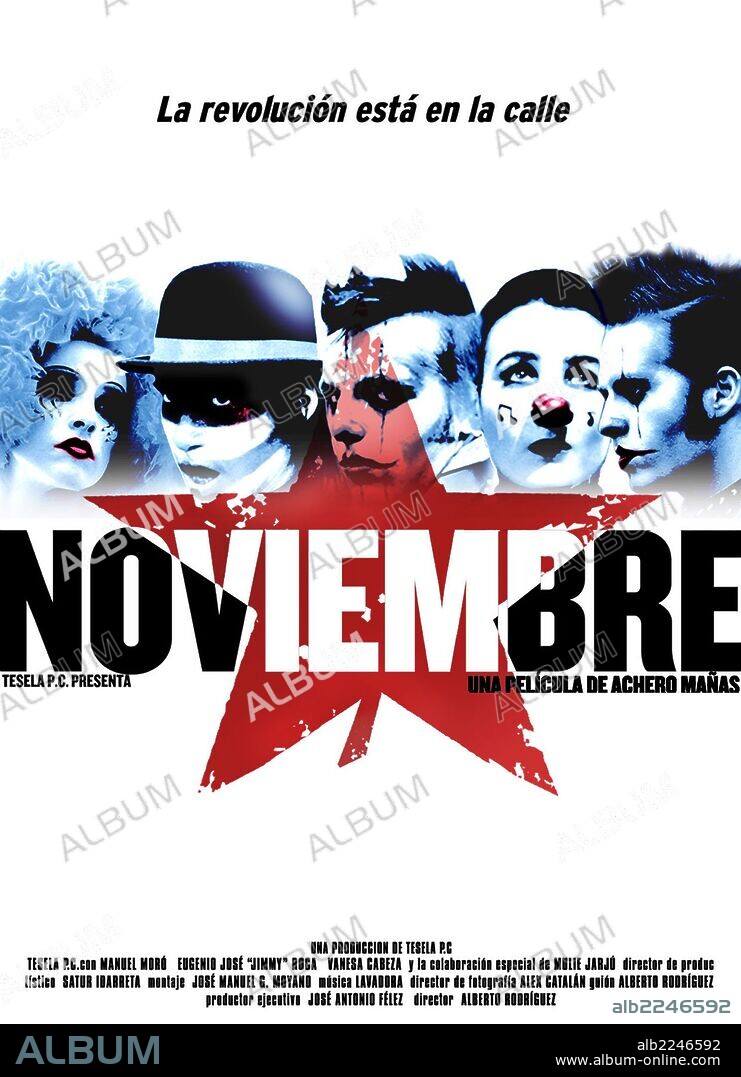 Poster de NOVIEMBRE, 2003, dirigida por ACHERO MAÑAS. Copyright TESELA, P.C.