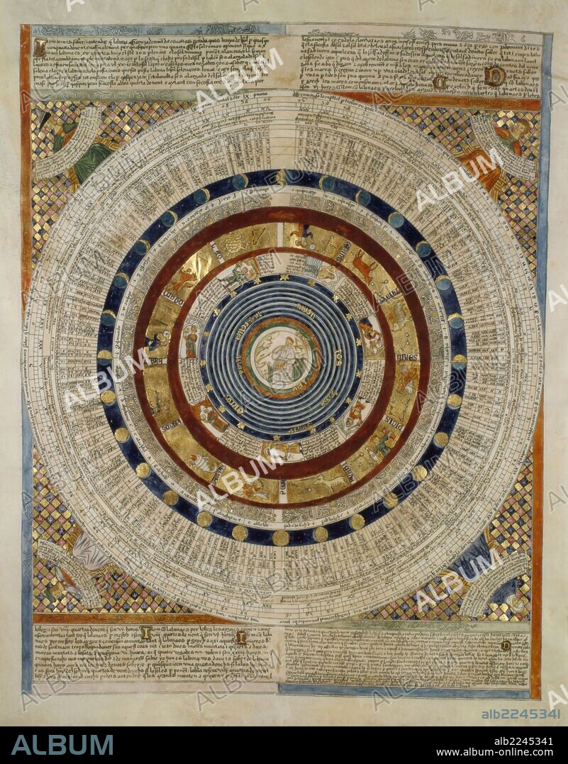 Atlas catalán atribuido a Abraham Cresques, hacia 1375.