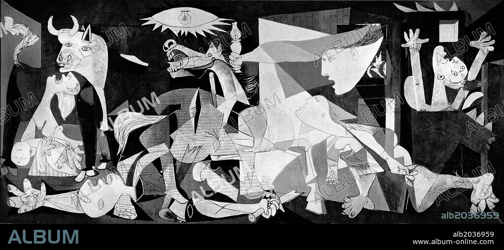 Pablo Picasso / 'Guernica', 1937, Oil on canvas, 351 x 782 cm.