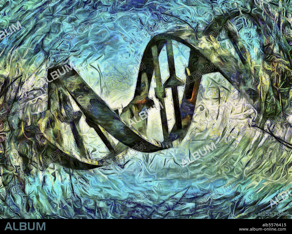 DNA Strand Artwork.