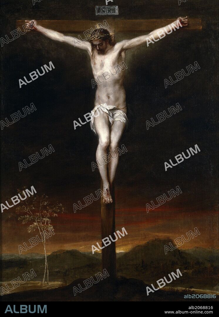 Alonso Cano / 'La Crucifixión', Segundo tercio del siglo XVII, Escuela Española, Óleo sobre Lienzo, 130 cm x 96 cm, P07718.