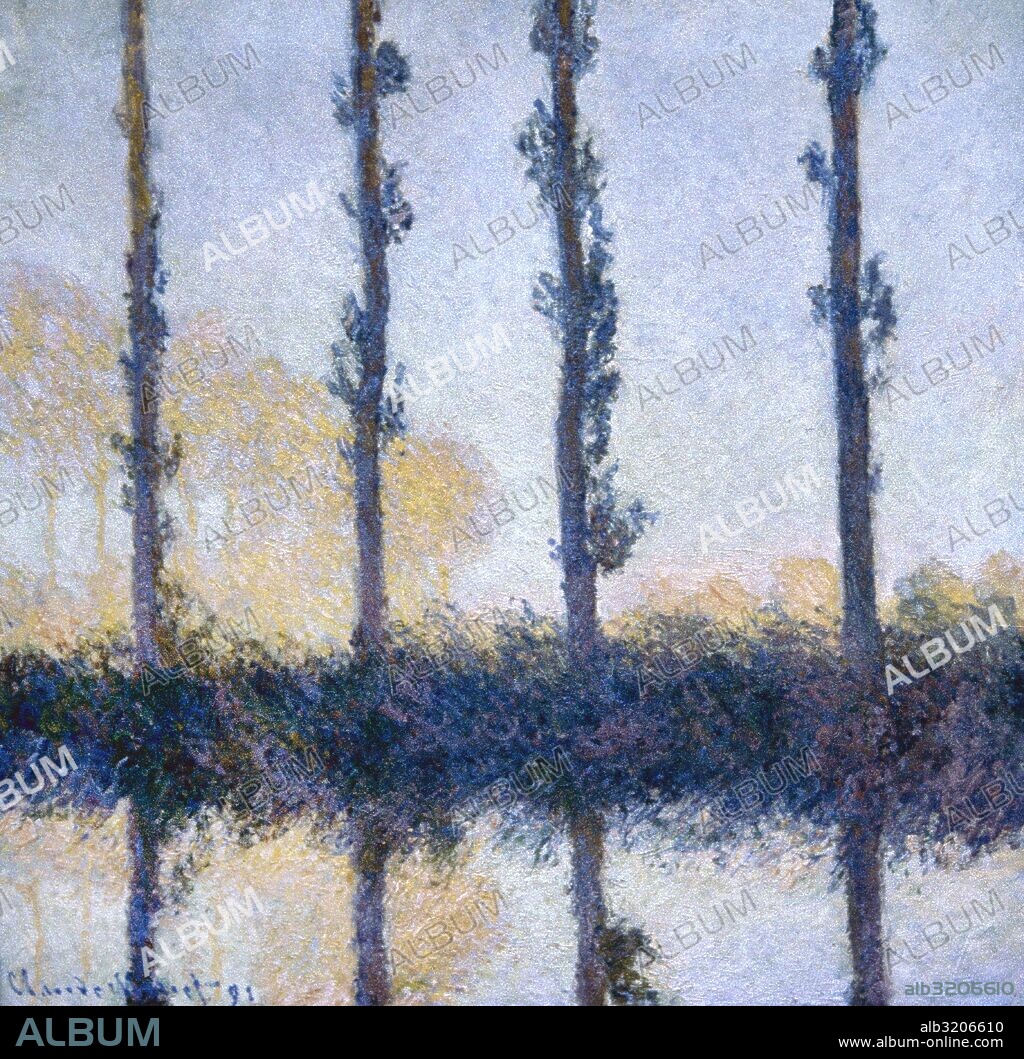 Claude Monet (1840-1926). French Impressionist painter. The Four Trees, 1891. Oil on canvas. Metropolitan Museum of Art. New York, United States.