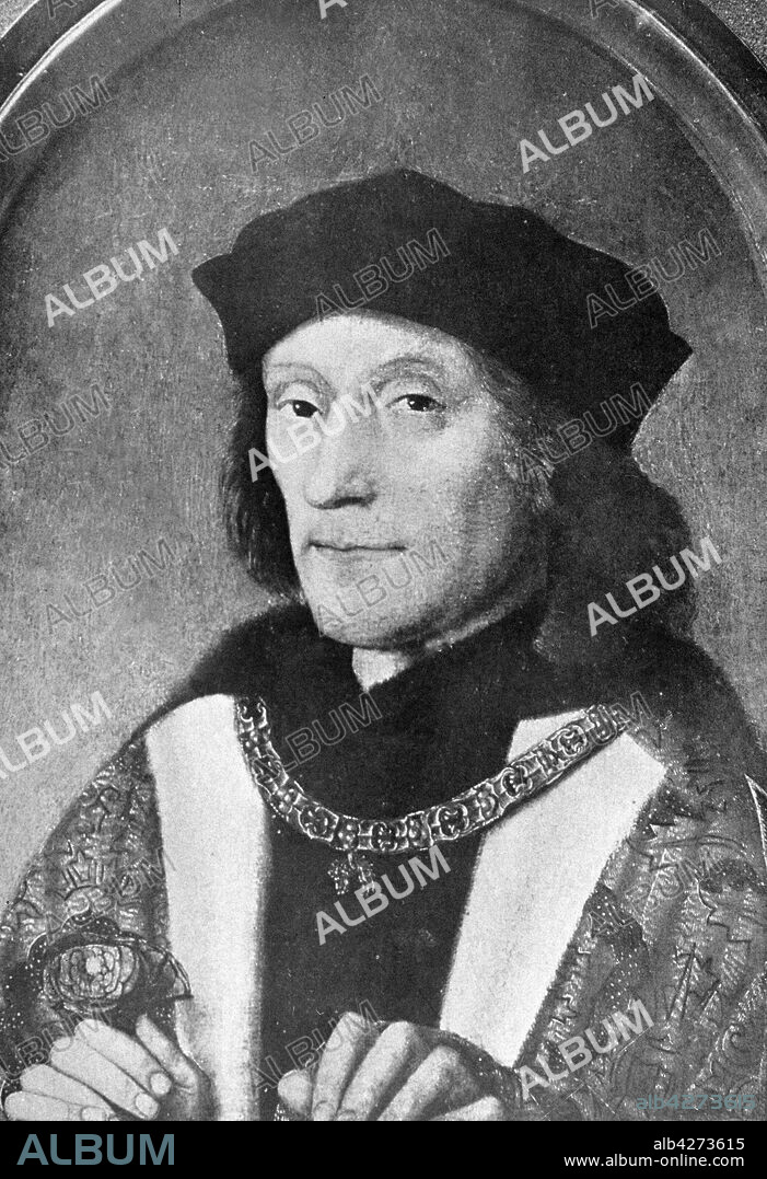 ENRIQUE VII DE INGLATERRA REY DE INGLATERRA Y SEÑOR DE IRLANDA . 1457 - 1509 FUNDADOR DE LA DINASTIA TUDOR.