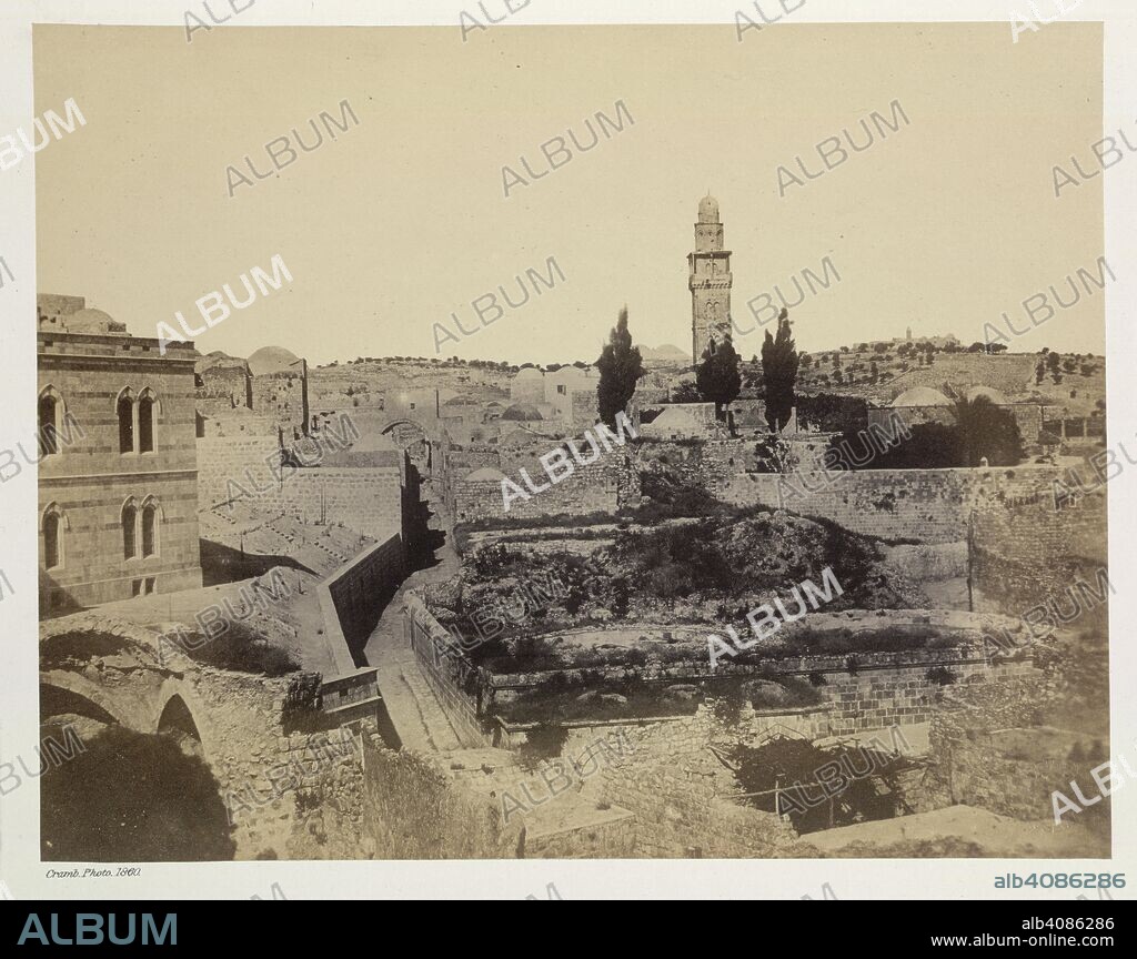 JOHN CRAMB and CRAMB. View of Jerusalem. Jerusalem in 1860: a series of photographic views,. William Collins: Glasgow, 1860. View of Jerusalem.  Image taken from Jerusalem in 1860: a series of photographic views, taken by J. Cramb with descriptive letterpress by the Rev. Robert Buchanan.  Originally published/produced in William Collins: Glasgow, 1860. . Source: 1854.c.9,.