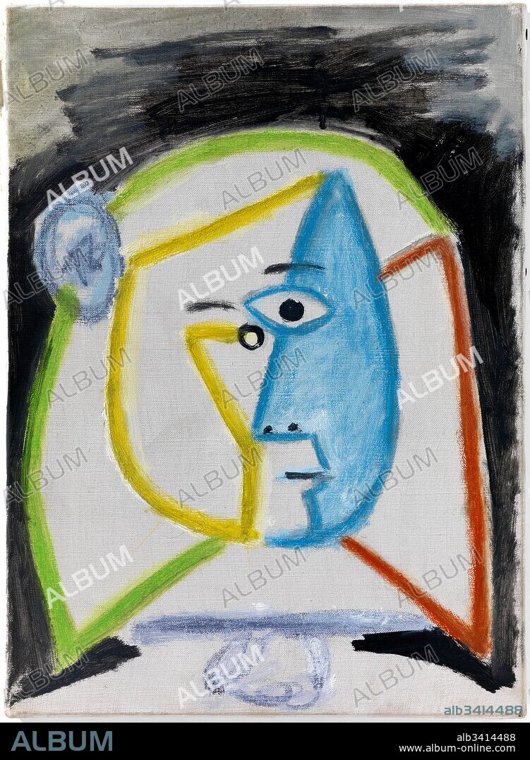 Pablo Picasso / "Las Meninas (infanta Margarita Maria)",1957, Óleo y lápiz graso de color sobre tela, 33 x 24 cm, MPB 70.440.
