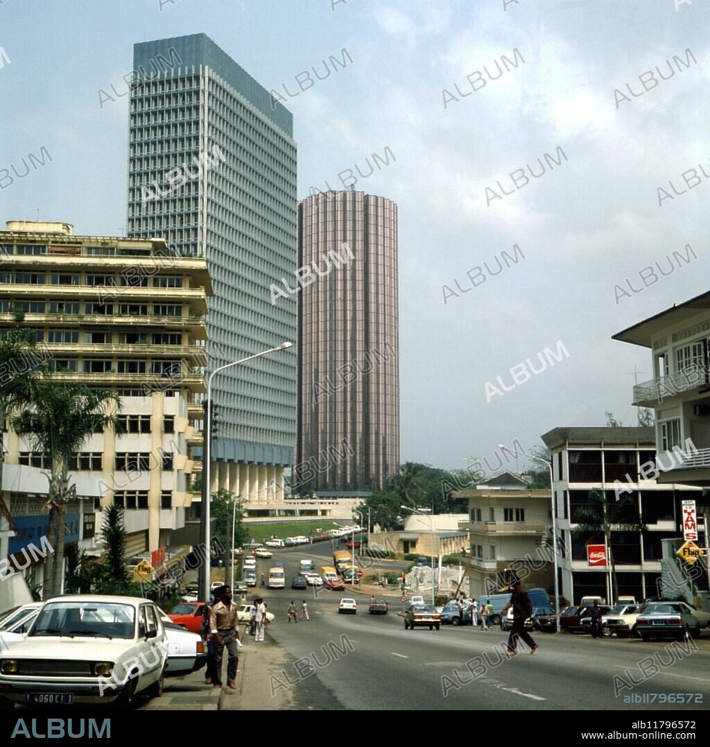 Ivory Coast, Abidjan City Centre, Boulevard Botreau.