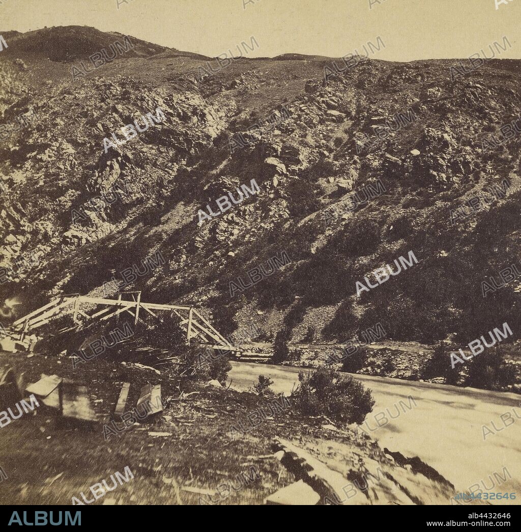 Mouth of Weber Canyon, Utah, Charles William Carter (American, 1832 - 1918), about 1863–1888, Albumen silver print.